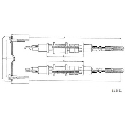 Photo Cable, parking brake CABOR 115821