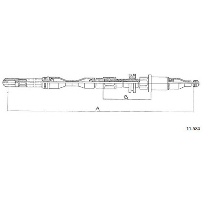 Photo Cable, parking brake CABOR 11584