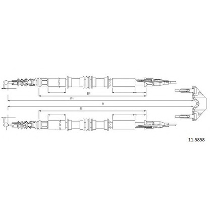 Photo Cable, parking brake CABOR 115858