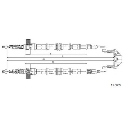 Photo Cable, parking brake CABOR 115859