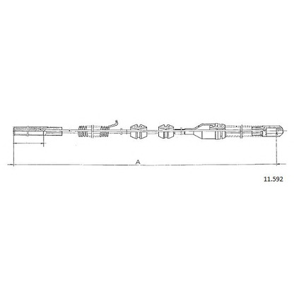 Photo Cable, parking brake CABOR 11592