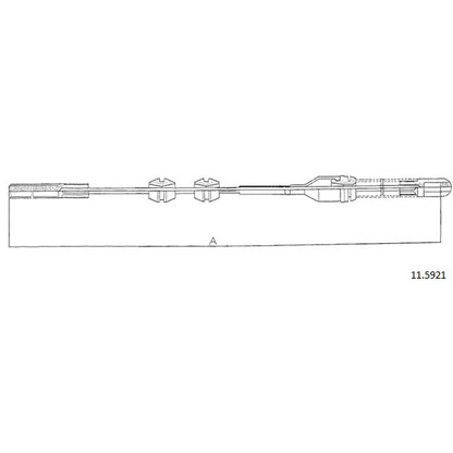 Photo Cable, parking brake CABOR 115921