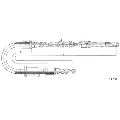 Photo Cable, parking brake CABOR 11593