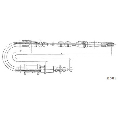 Photo Cable, parking brake CABOR 115931