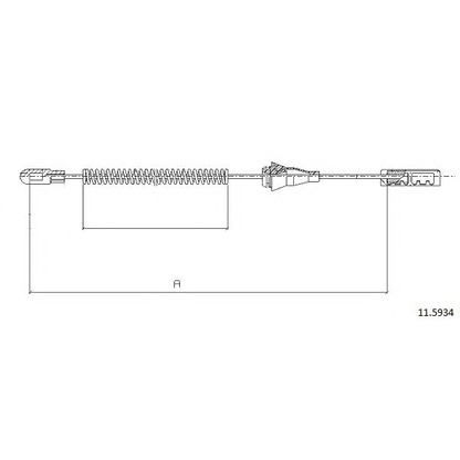Photo Cable, parking brake CABOR 115934