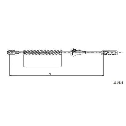 Photo Cable, parking brake CABOR 115939