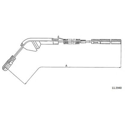 Photo Cable, parking brake CABOR 115940