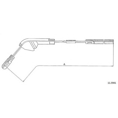 Photo Cable, parking brake CABOR 115941