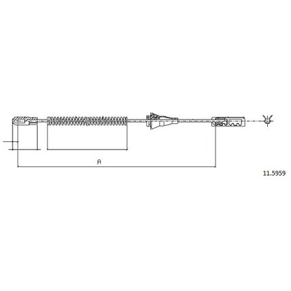 Photo Cable, parking brake CABOR 115959