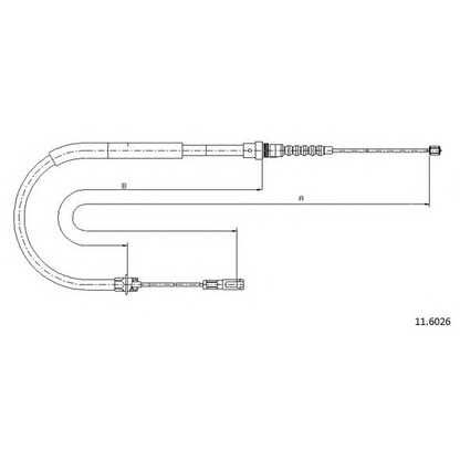 Photo Cable, parking brake CABOR 116026