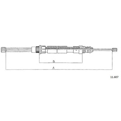 Photo Cable, parking brake CABOR 11607