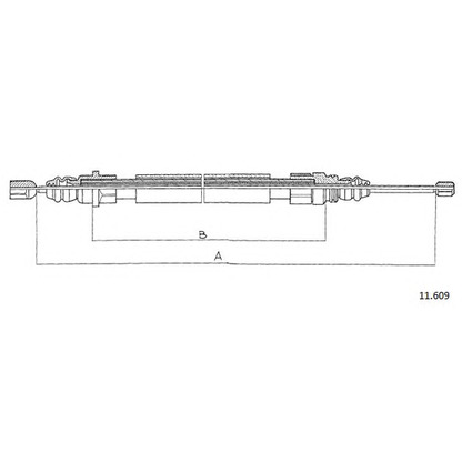 Photo Cable, parking brake CABOR 11609