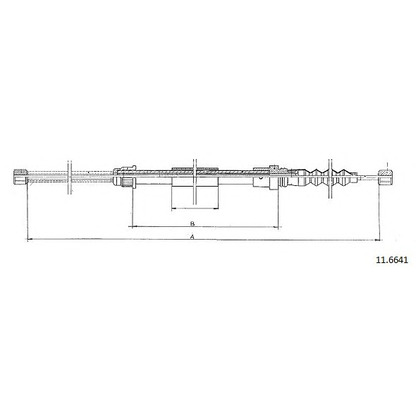 Photo Cable, parking brake CABOR 116641