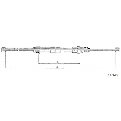 Photo Cable, parking brake CABOR 116673