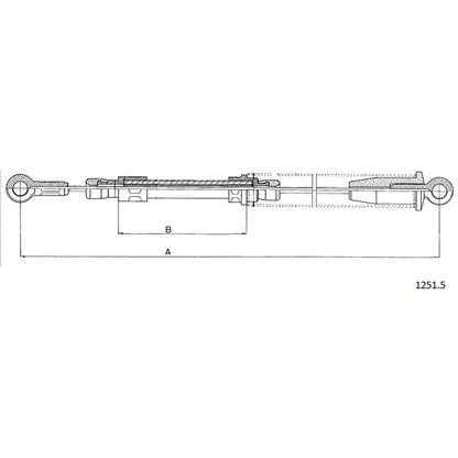 Photo Cable, parking brake CABOR 12515