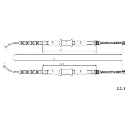 Photo Cable, parking brake CABOR 12613
