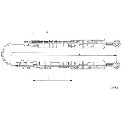 Photo Cable, parking brake CABOR 14013