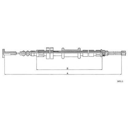 Photo Cable, parking brake CABOR 16511