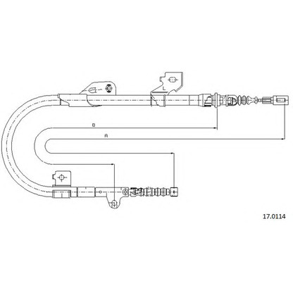 Photo Cable, parking brake CABOR 170114