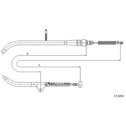 Photo Cable, parking brake CABOR 170202