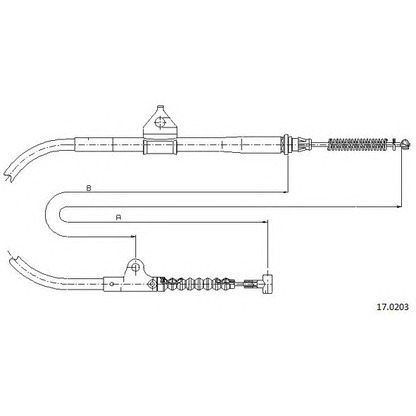 Photo Cable, parking brake CABOR 170203