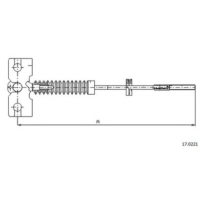 Photo Cable, parking brake CABOR 170221