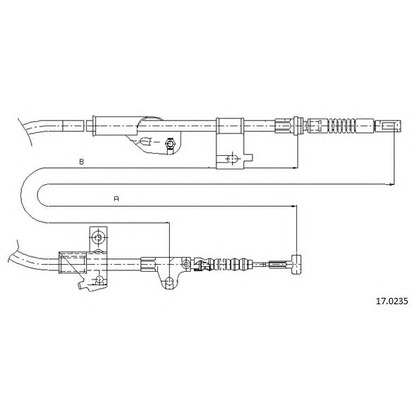 Photo Cable, parking brake CABOR 170235