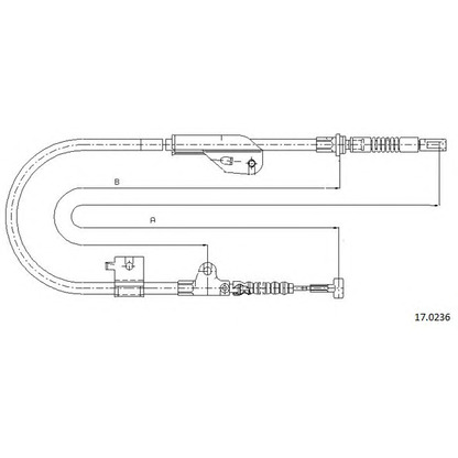 Photo Cable, parking brake CABOR 170236