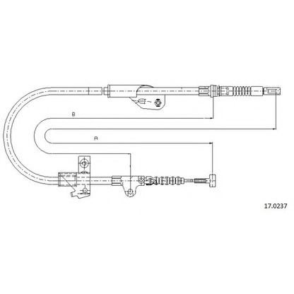 Photo Cable, parking brake CABOR 170237