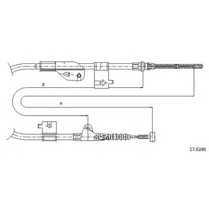 Photo Cable, parking brake CABOR 170240