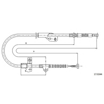 Photo Cable, parking brake CABOR 170244