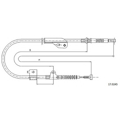 Photo Cable, parking brake CABOR 170245