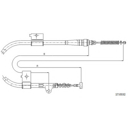 Photo Cable, parking brake CABOR 170332