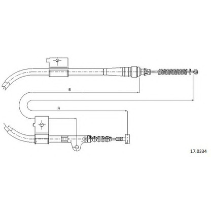 Photo Cable, parking brake CABOR 170334