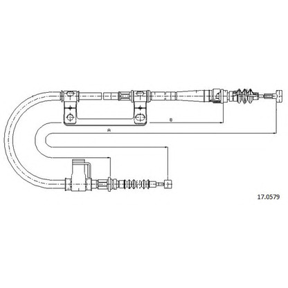 Photo Cable, parking brake CABOR 170579
