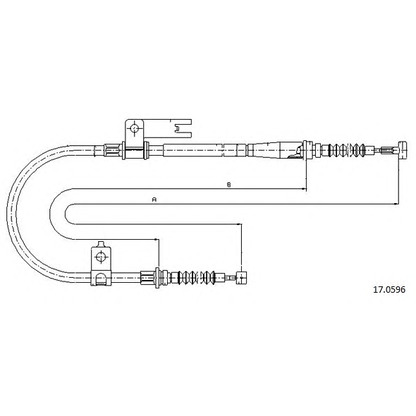 Photo Cable, parking brake CABOR 170596