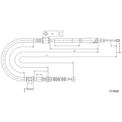 Photo Cable, parking brake CABOR 170658