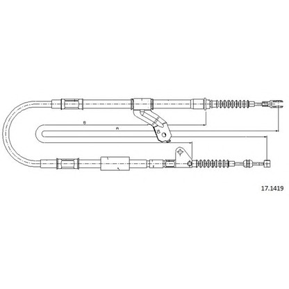 Photo Cable, parking brake CABOR 171419