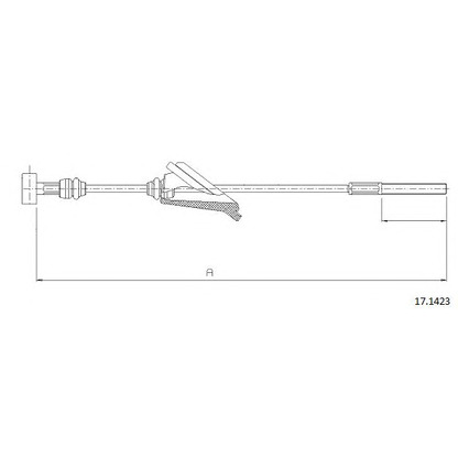 Photo Cable, parking brake CABOR 171423