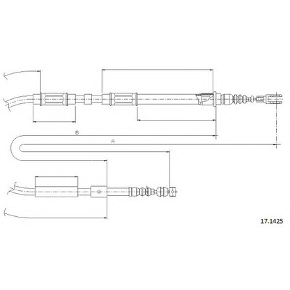 Photo Cable, parking brake CABOR 171425