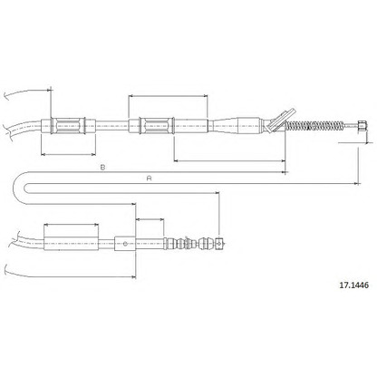 Photo Cable, parking brake CABOR 171446