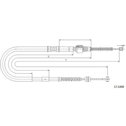 Photo Cable, parking brake CABOR 171448