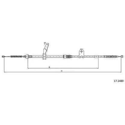 Photo Cable, parking brake CABOR 171480