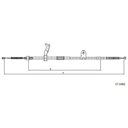 Foto Cable de accionamiento, freno de estacionamiento CABOR 171482