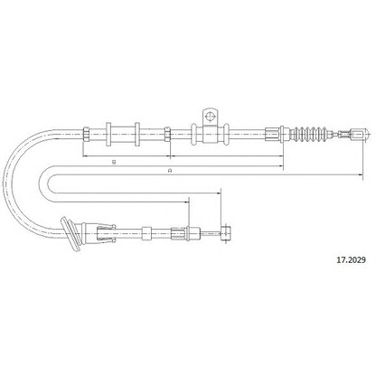 Photo Cable, parking brake CABOR 172029