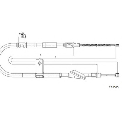 Photo Cable, parking brake CABOR 172515