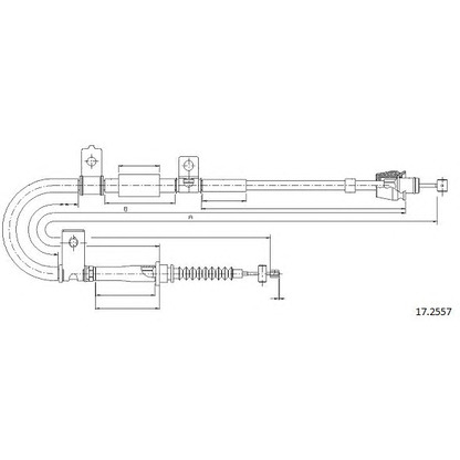 Photo Cable, parking brake CABOR 172557