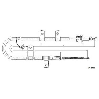 Foto Cable de accionamiento, freno de estacionamiento CABOR 172565