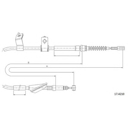 Photo Cable, parking brake CABOR 174210