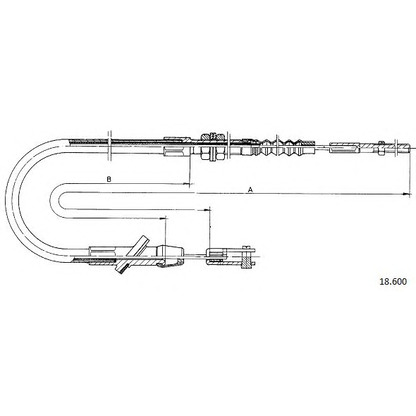 Photo Clutch Cable CABOR 18600